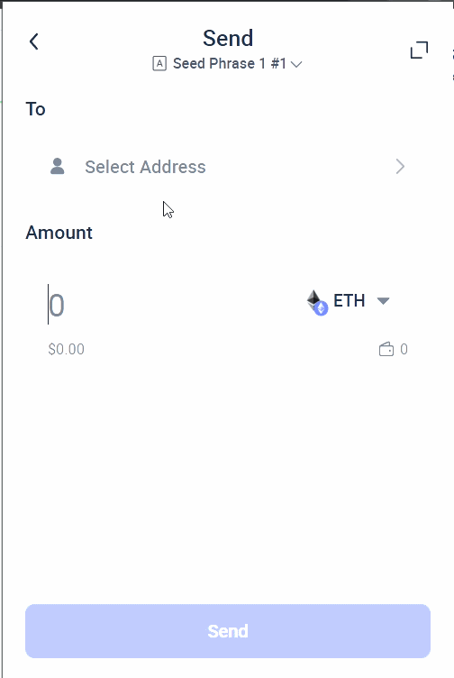 Rabby Wallet doesn't allow ENS name as recipient in the send flow